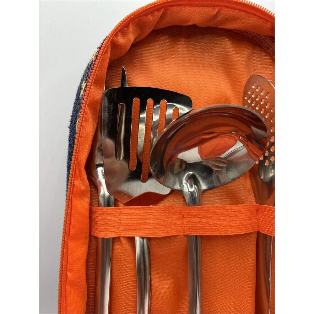 Da Benben 4-pc. Camping Outdoors Kitchen Set-Zip-up Carrying Case Preowned